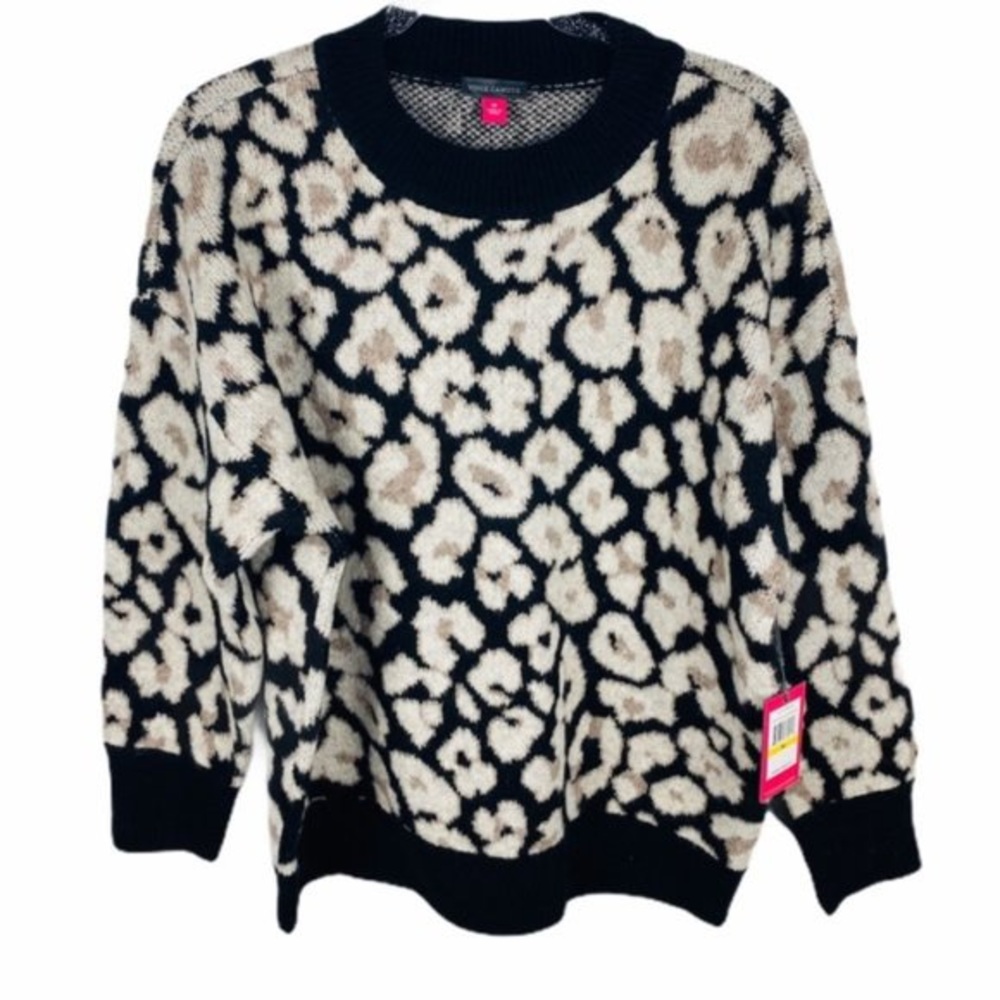 Vince Camuto oversized leopard sweater